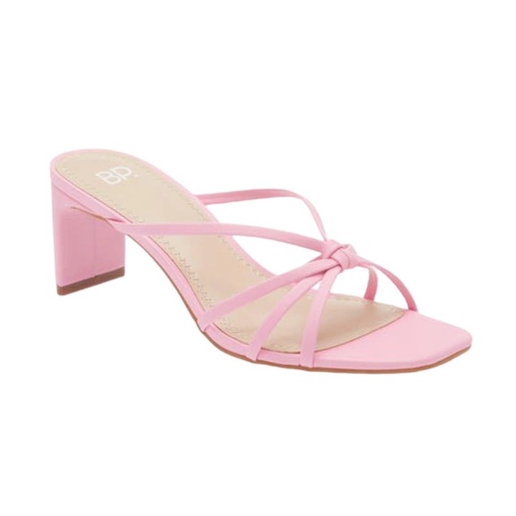 bp Shoes - New BP Karsyn Strappy Slide Heel Sandal in Pink